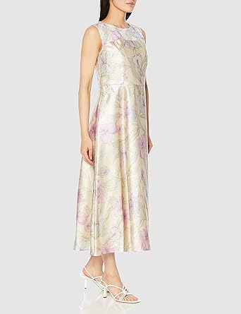 タグ付✨2023年 グレースコンチネンタル　ラメジャガードプリントワンピース タグ付✨2023年 グレースコンチネンタル ラメジャガードプリント